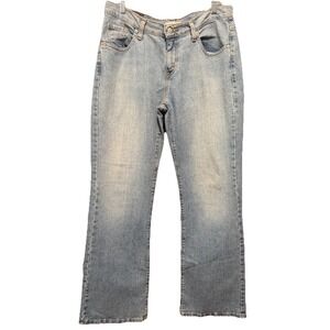 Levis 529 Curvy Bootcut Jeans Womens 12 M Light Wash Blue Denim‎ Mid Rise